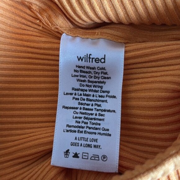 Aritzia Wilfred Gaby Strapless Crop Tube Crop Top Orange Size Small - Picture 6 of 7